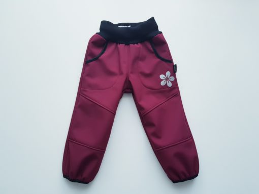detské športové softshellové nohavice