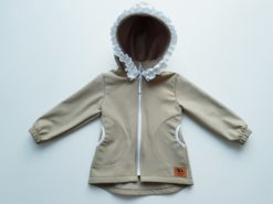 detská softshellová bunda s kapucňou